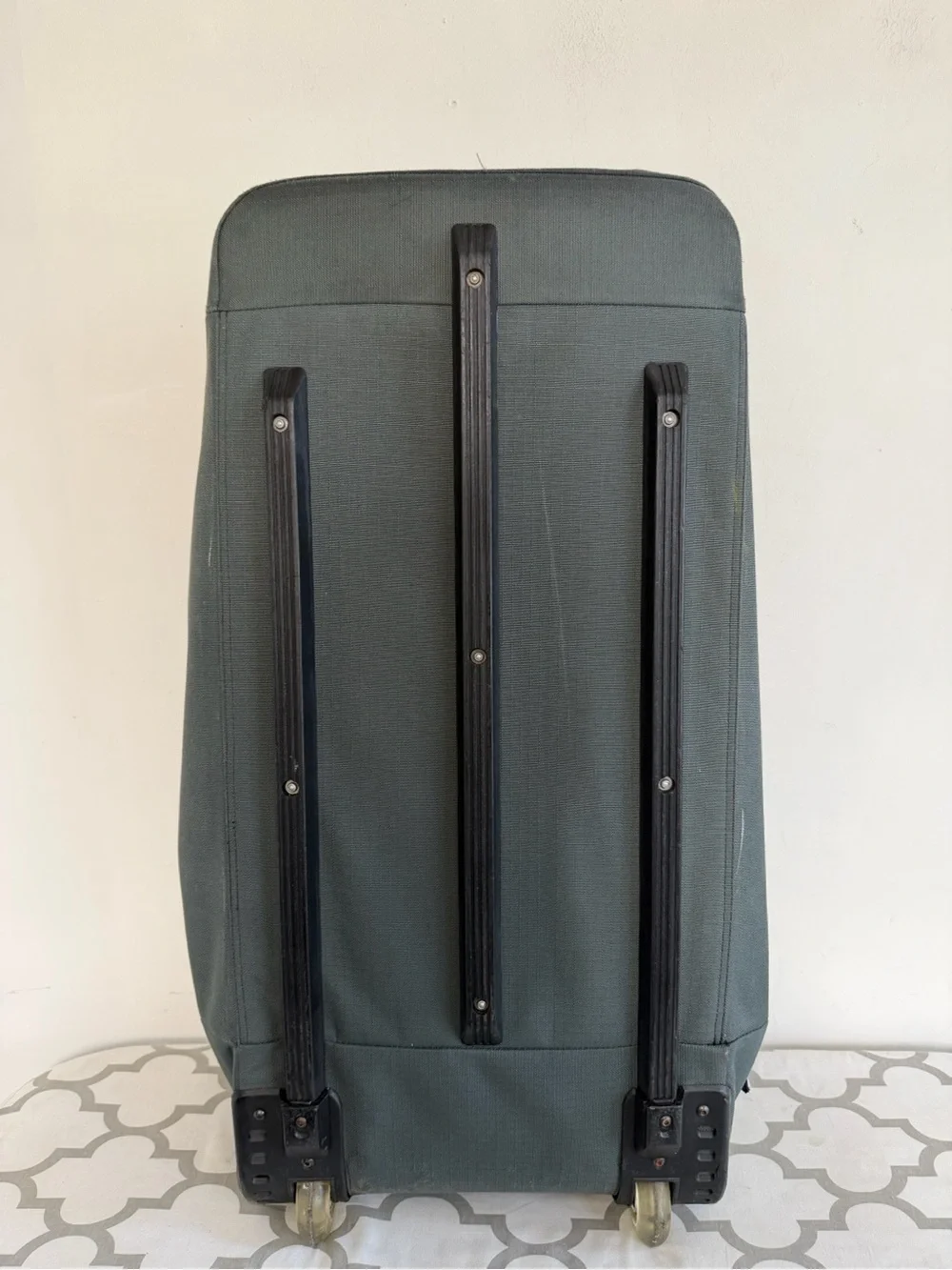 Burton Yellow and Gray Duffel Bag with Top Carry Handles